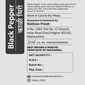 Black Pepper Label